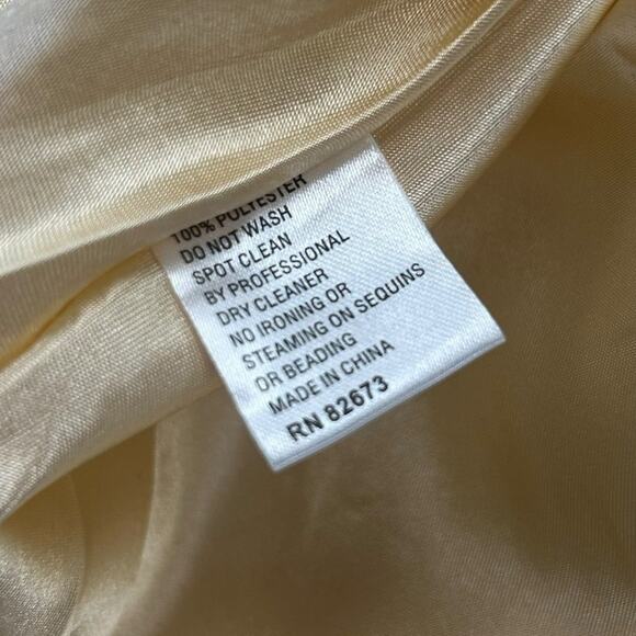 Ellie Wilde Mon Cheri Ruched Bodice Strapless Tulle A Line Dress Womens 10 - Picture 5 of 7